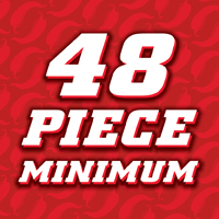 48 piece minimum