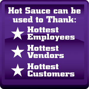 Simple Logo and Text Business Promotional Hot Sauces